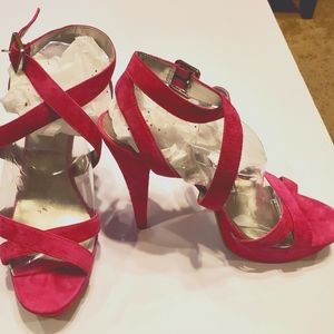 Nine West Fushia Sandals